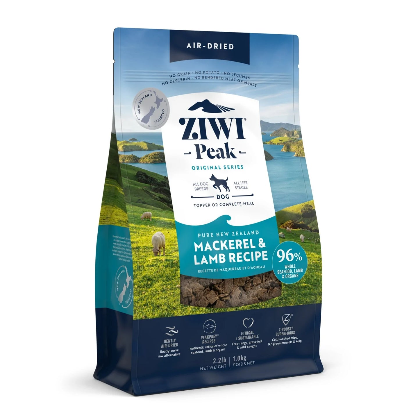 ZiwiPeak Mackerel & Lamb Recipe, Air-Dried Dog Food