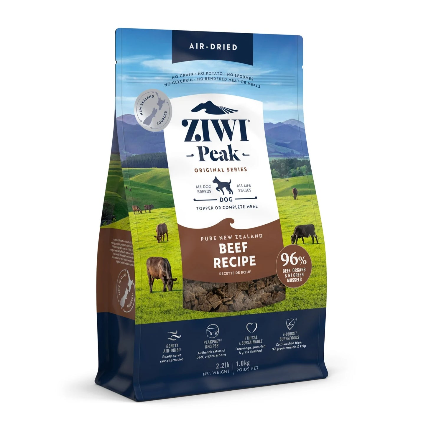 ZiwiPeak Beef Recipe, Air-Dried Dog Food