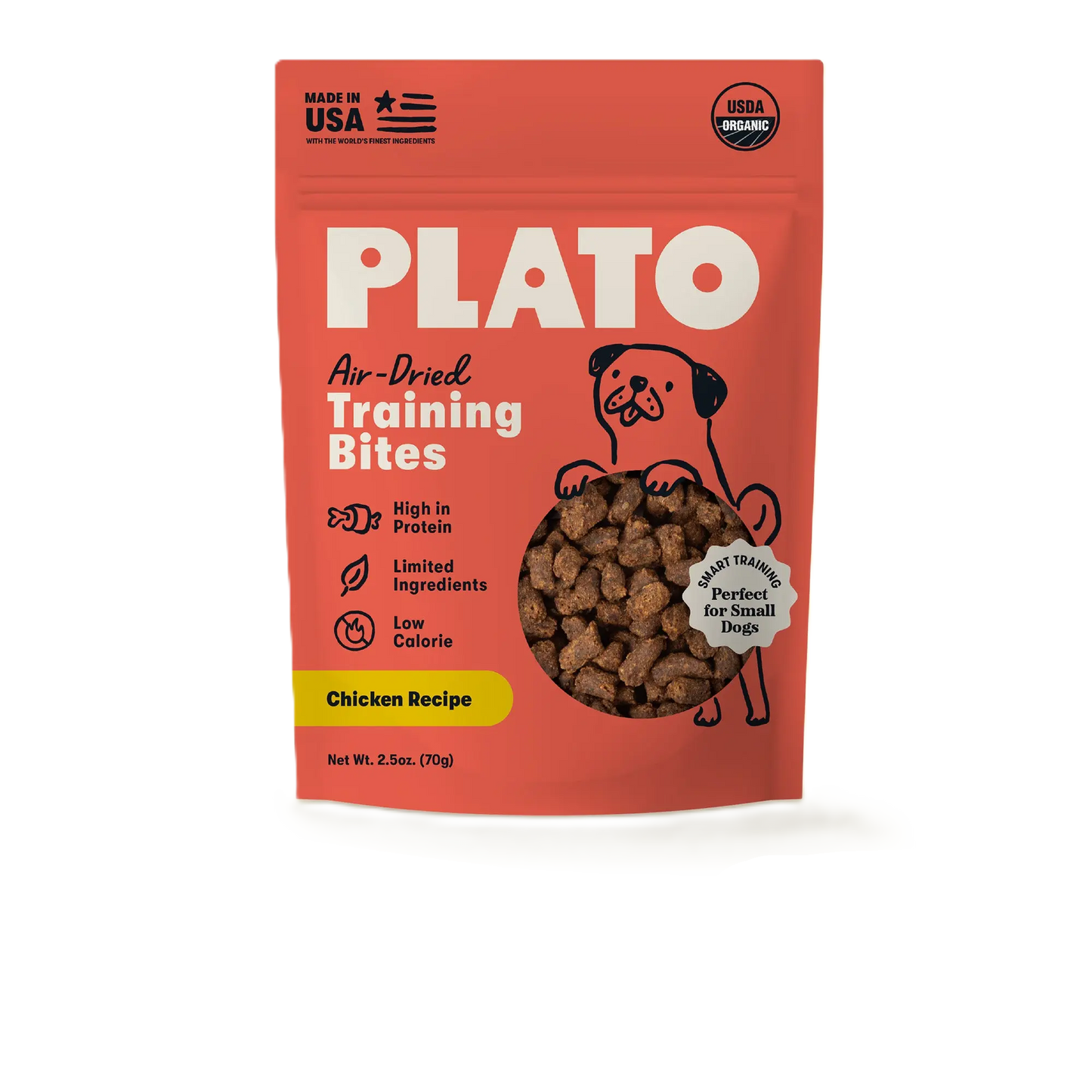 Plato Small Bites Meaty Morsel Dog Treats, Chicken Recipe