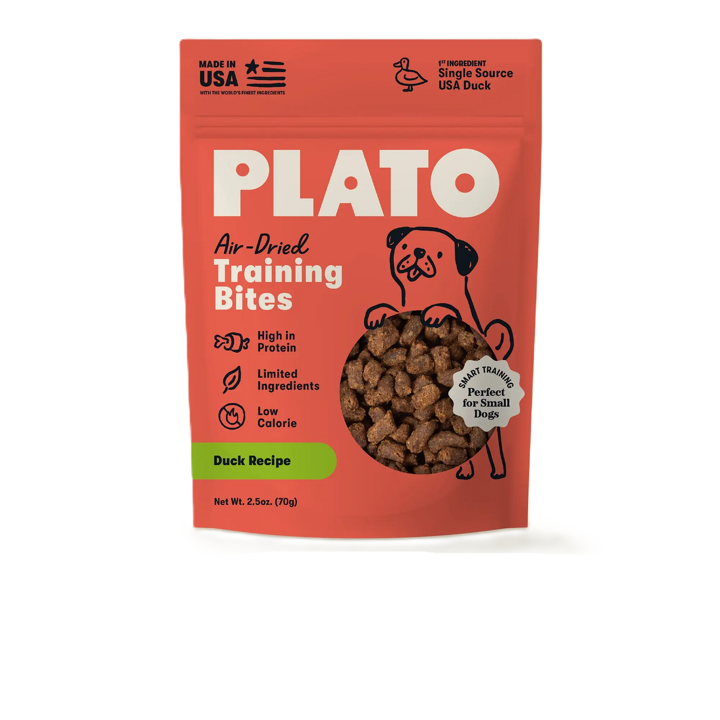 Plato Small Bites Meaty Morsel Dog Treats, Duck Recipe