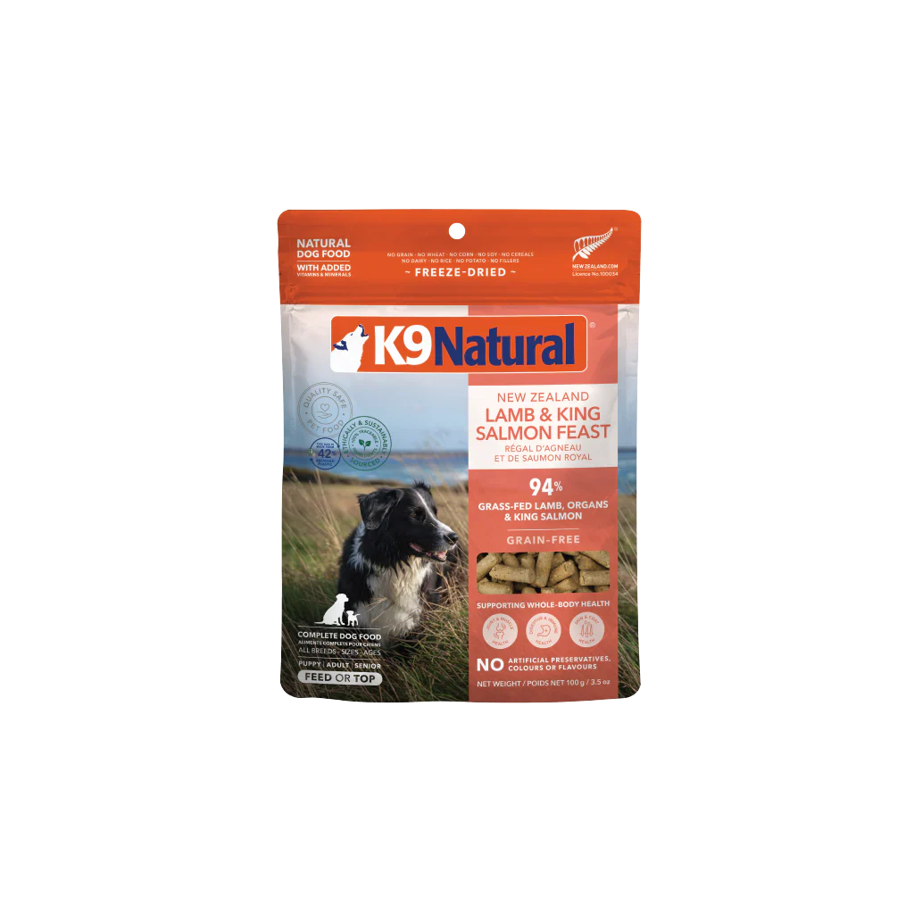 K9 Natural Lamb & King Salmon Feast, Freeze-Dried Dog Food