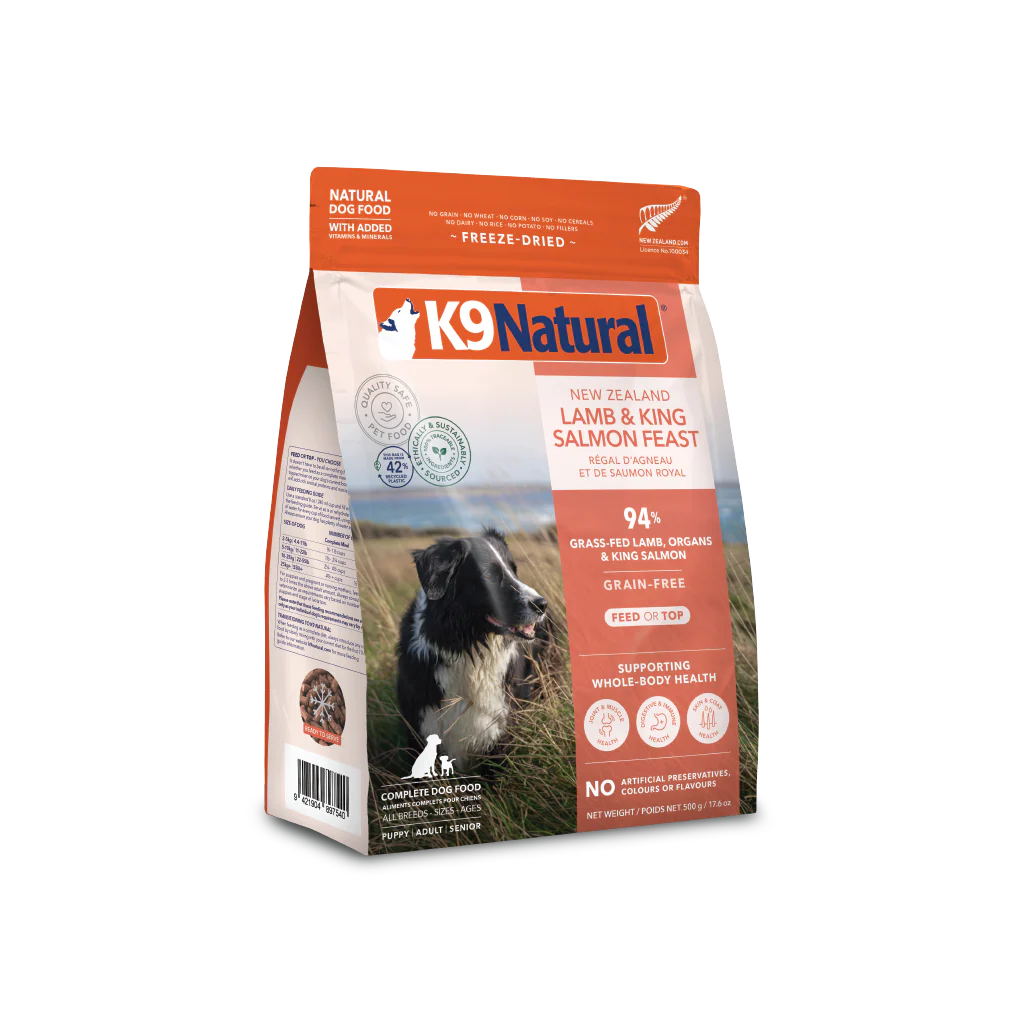 K9 Natural Lamb & King Salmon Feast, Freeze-Dried Dog Food