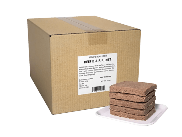 Steve's Real Food Frozen Patties Beef Recipe Dog Food, Box