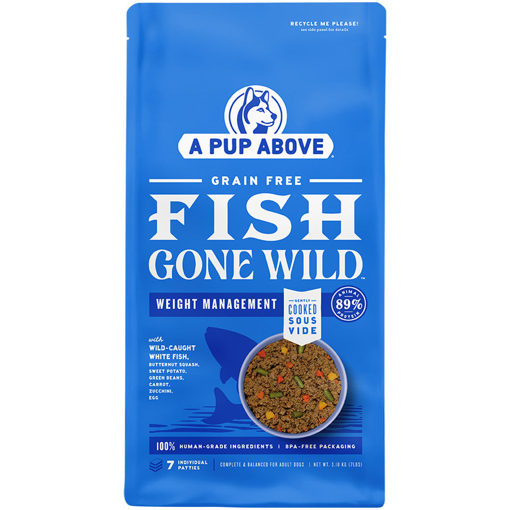 A Pup Above Fish Gone Wild Weight Management, Gently Cooked Dog Food