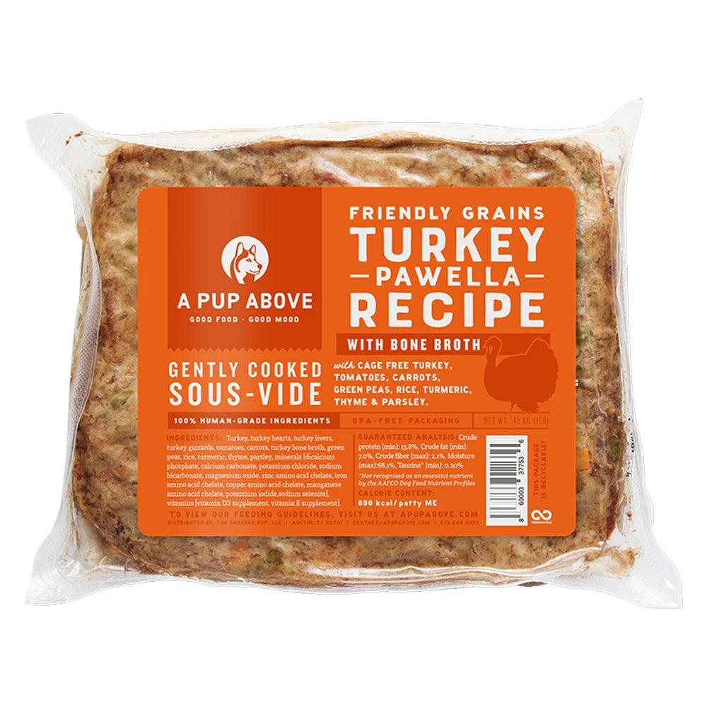 A Pup Above Turkey Pawella, Gently Cooked Dog Food