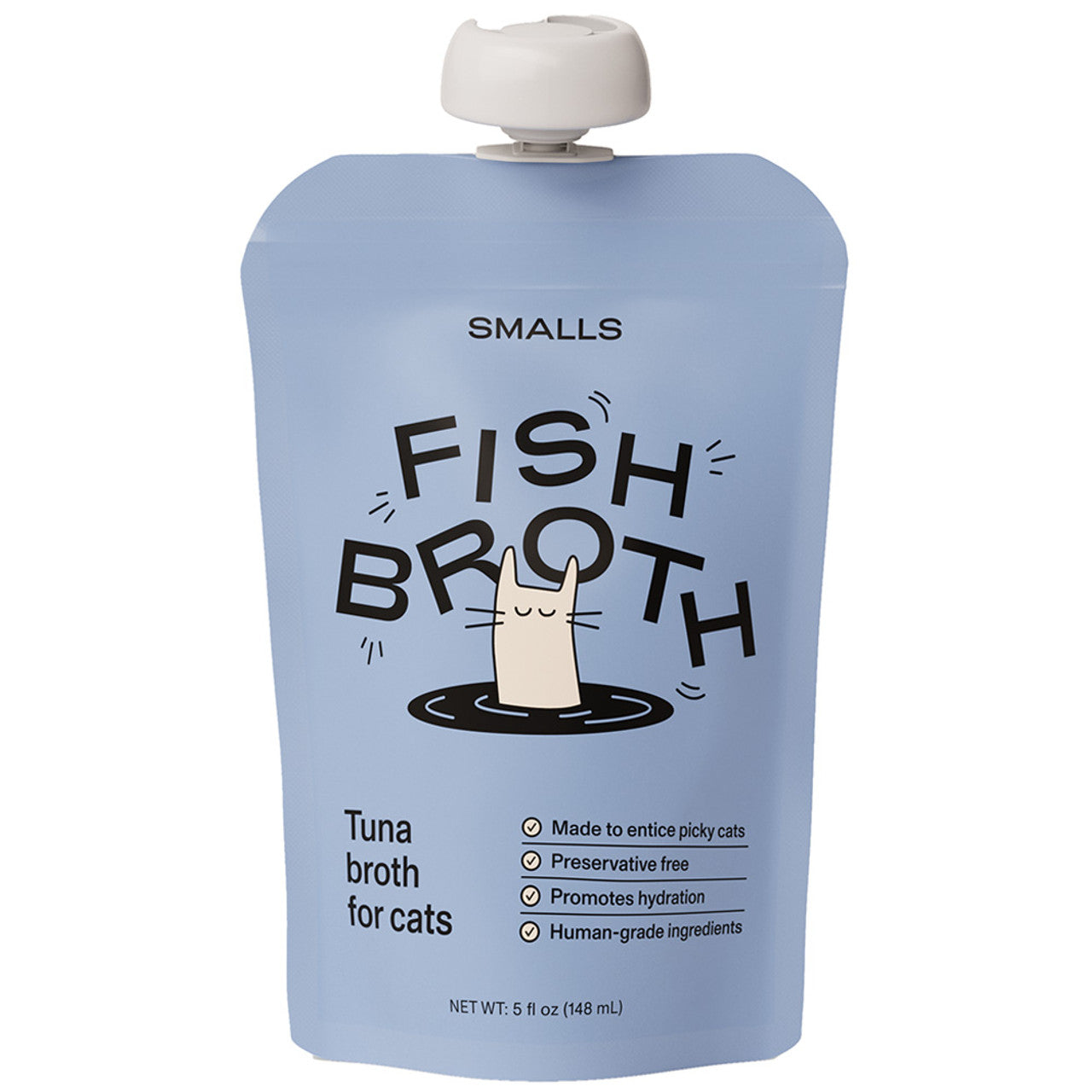 Smalls Fish Broth - Tuna Recipe, Topper for Cats, 5-oz Pouch