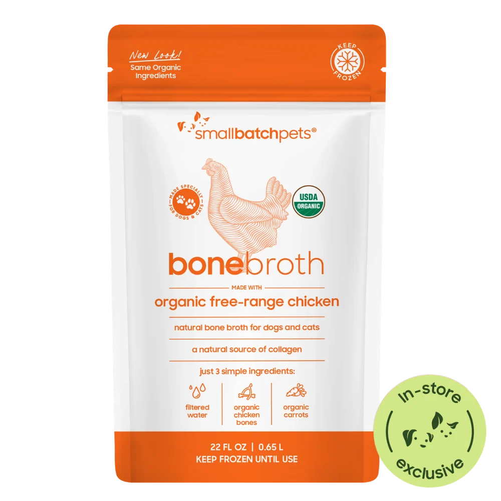 Smallbatch Organic Chicken Bone Broth, Frozen Meal Topper, 22-oz Pouch