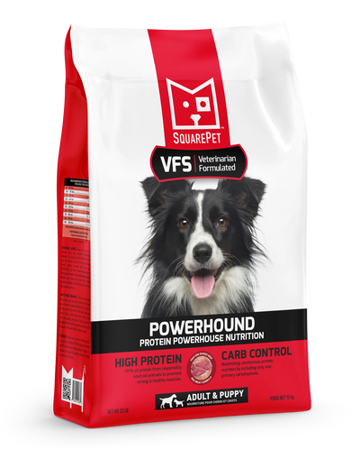 SquarePet VFS® POWERHOUND™ Red Meat, Dry Dog Food
