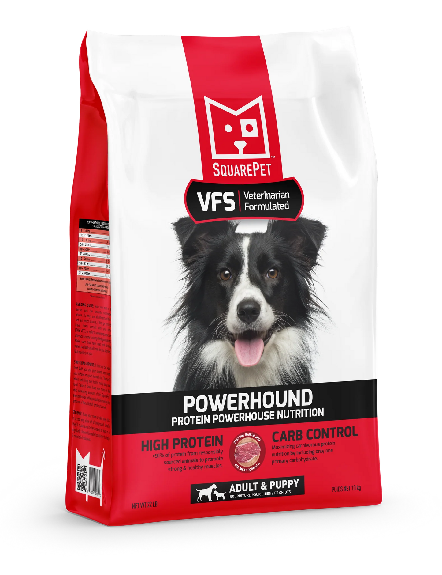 SquarePet VFS POWERHOUND Red Meat Dry Dog Food Anaheim Feed