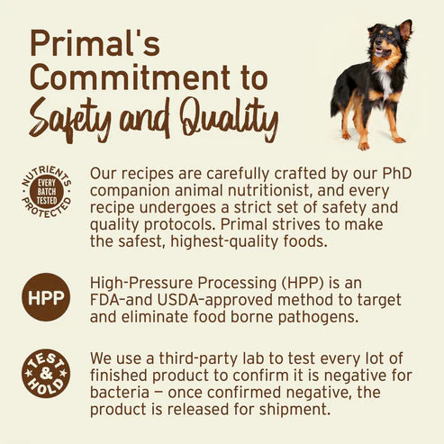Primal Frozen Raw Pronto Duck Dog Food, 4-lb Bag