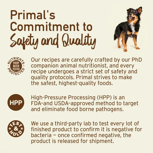 Primal Frozen Raw Turkey & Salmon Dog Food, 3-lb Bag Nuggets