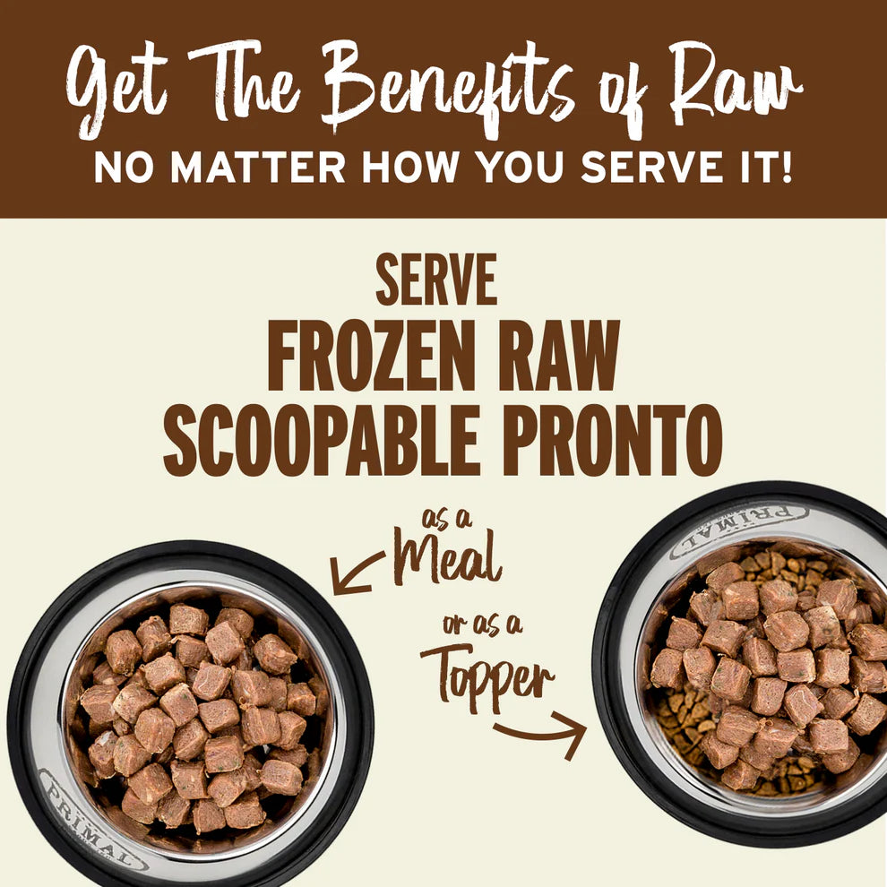 Primal Frozen Raw Pronto Beef Dog Food