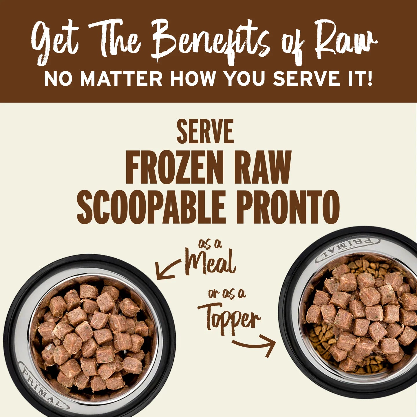 Primal Frozen Raw Pronto Turkey & Salmon Dog Food, 4-lb Bag