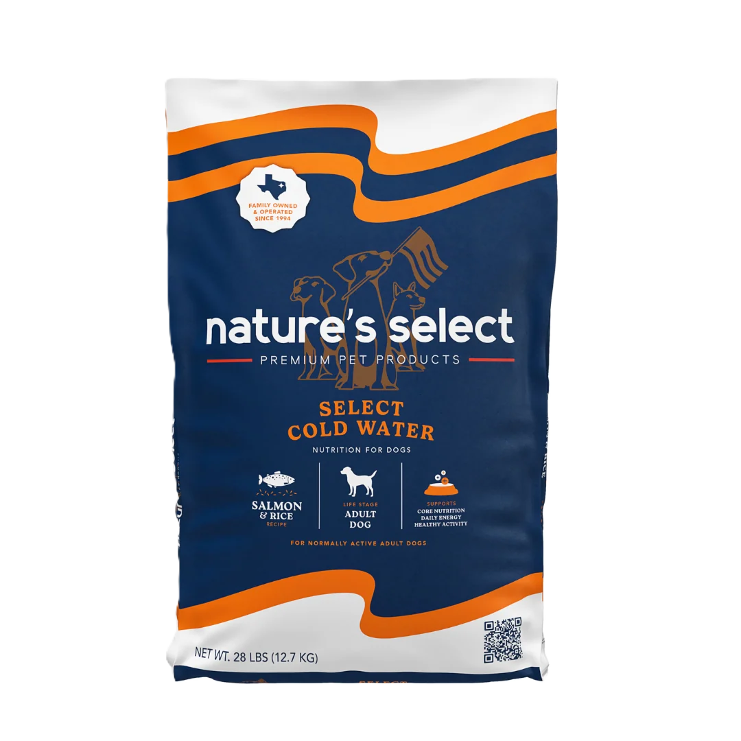 Nature's Select Cold Water Salmon & Rice Recipe, Dry Dog Food, 28-lb Bag