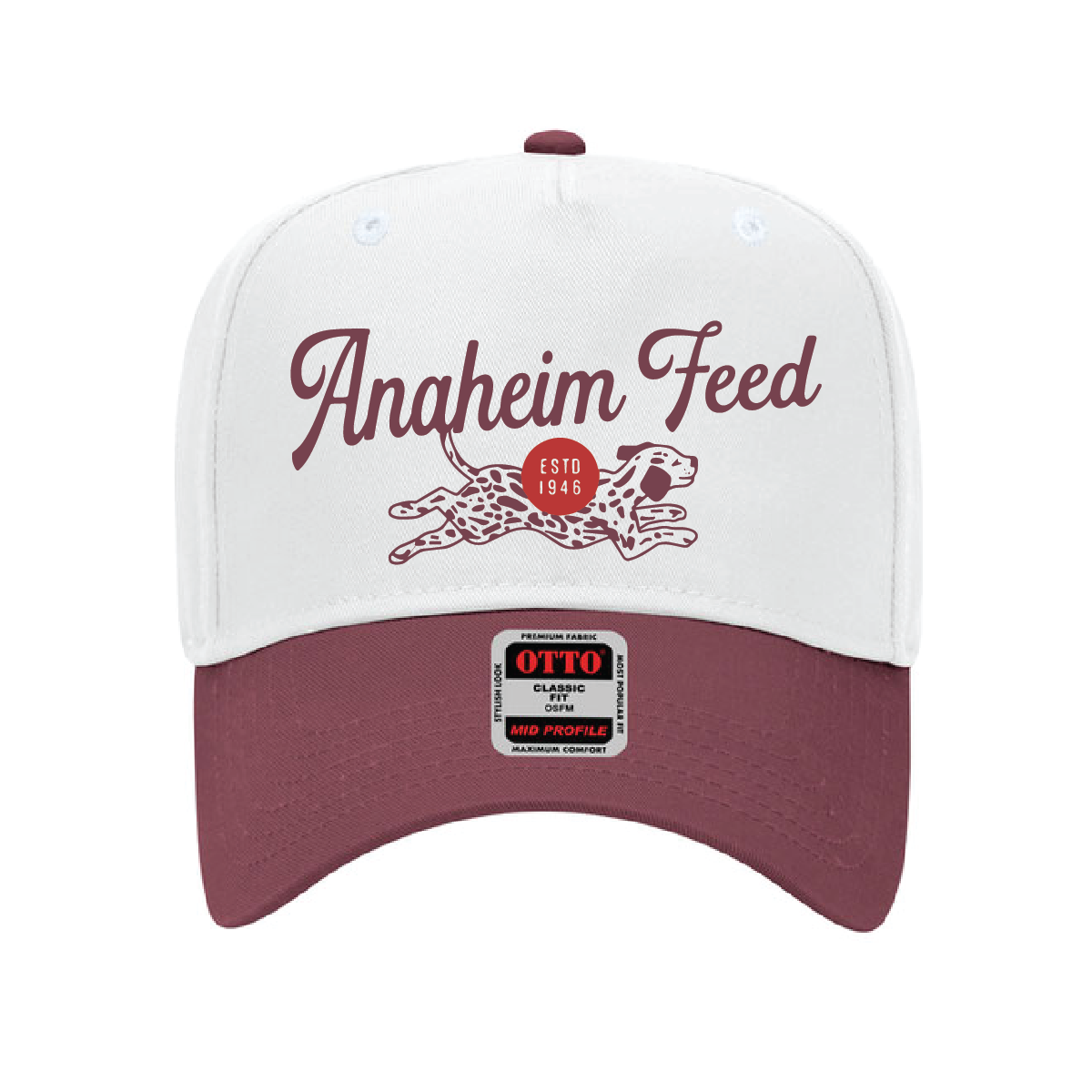 Anaheim Feed 2 Tone Hat - Maroon