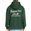 Comfortable green Anaheim Feed hoodie with full front zipper