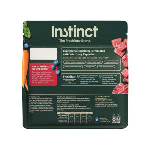 Instinct FreshRaw Medallions Grass-Fed Beef Recipe, Frozen Raw Dog Food