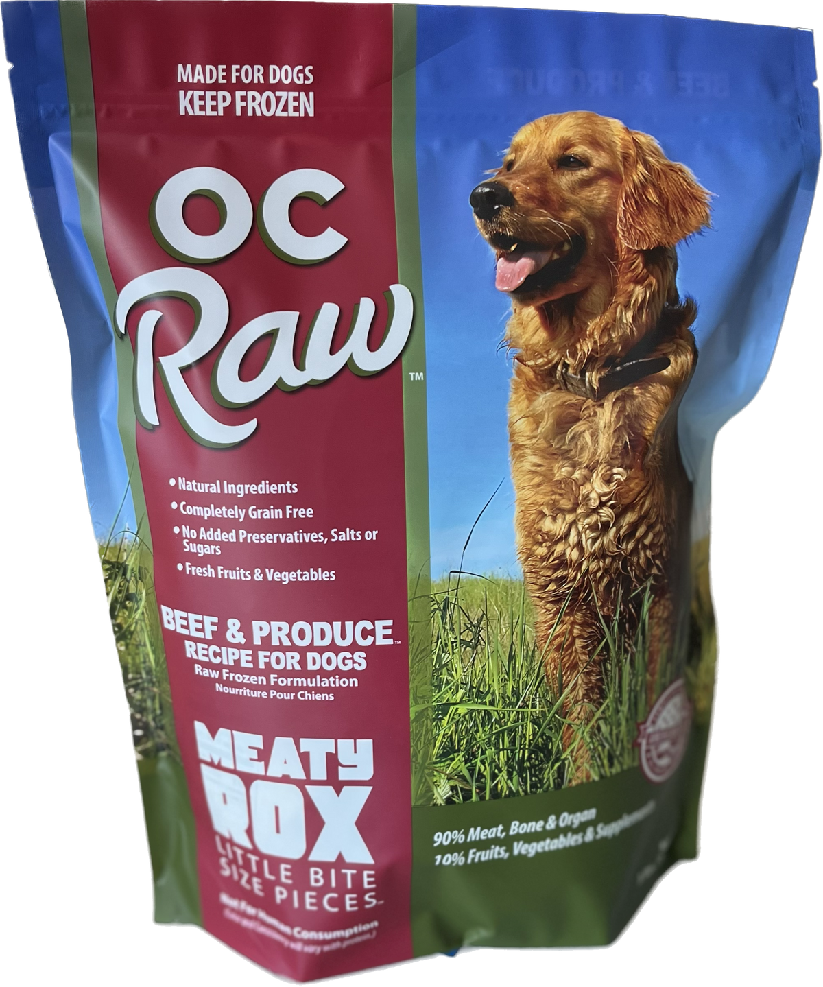 Oc Raw OC Raw Dog Beef and Produce Meaty Rox, Frozen Raw Dog Food – Anaheim ...
