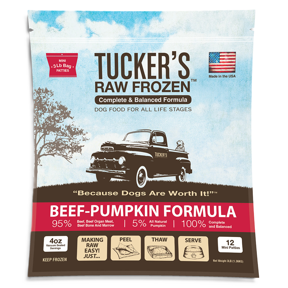 Tucker's Beef-PumpkinDiet, Frozen Raw Dog Food