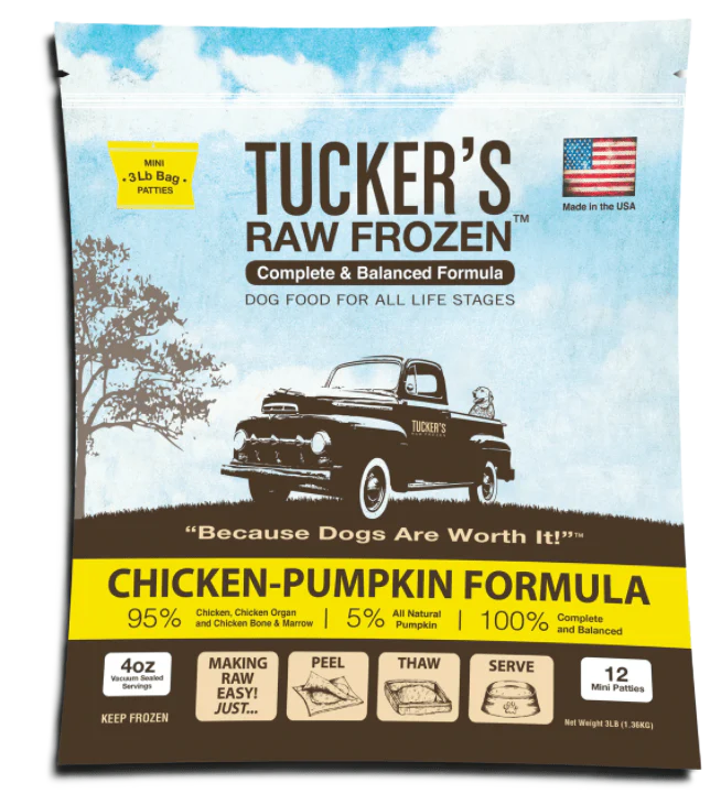 Tucker's Chicken-Pumpkin Diet, Frozen Raw Dog Food