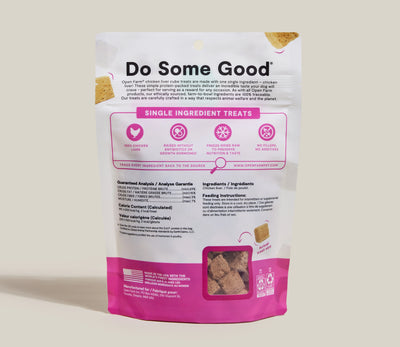 Open Farm Cubes Chicken Liver Treat, Freeze Dried Raw Dog Treat, 3-oz Pouch
