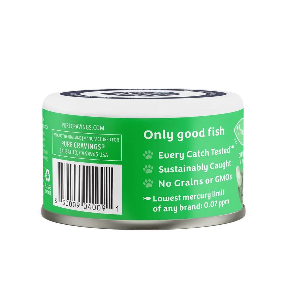 Pure Cravings Wild Mackerel Cutlets in Gravy, Wet Cat Food, 3-oz Case of 12