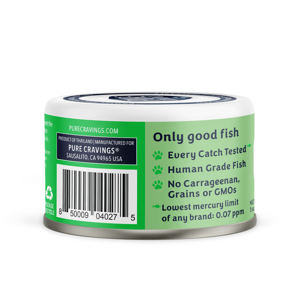 Pure Cravings Mackerel Flakes in Tuna Consommé, Wet Cat Food, 3-oz Case of 12