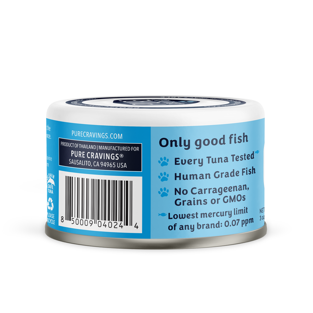 Pure Cravings Tuna Flakes in Tuna Consommé, Wet Cat Food, 3-oz Case of 12