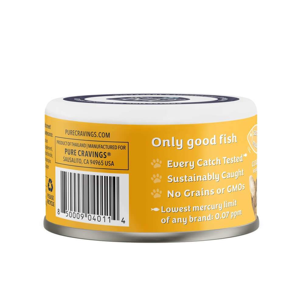 Pure Cravings Wild Sardines & Mackerel Cutlets in Gravy, Wet Cat Food, 3-oz Case of 12