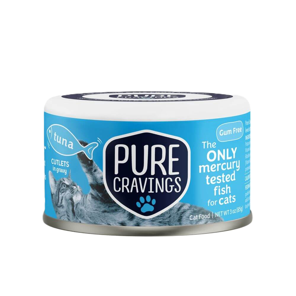 Pure Cravings Wild Tuna Cutlets in Gravy, Wet Cat Food, 3-oz Case of 12
