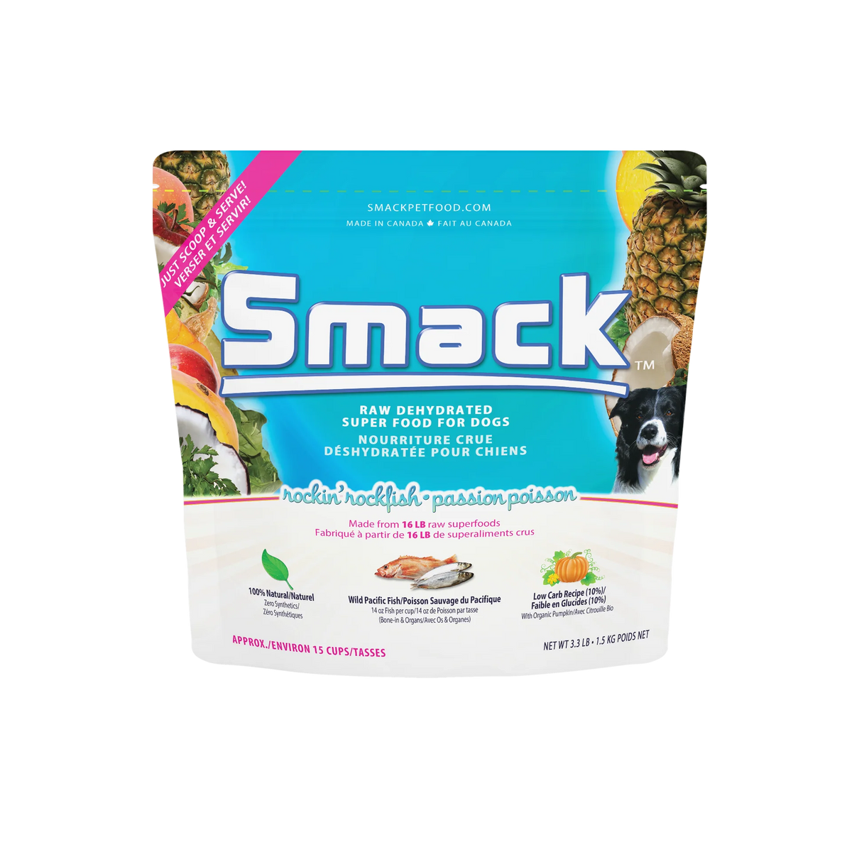 Smack Rockin' Rockfish, Dehydrated Dog Food