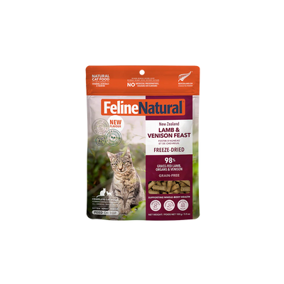Feline Natural Lamb & Venison Feast, Freeze-Dried Raw Cat Food