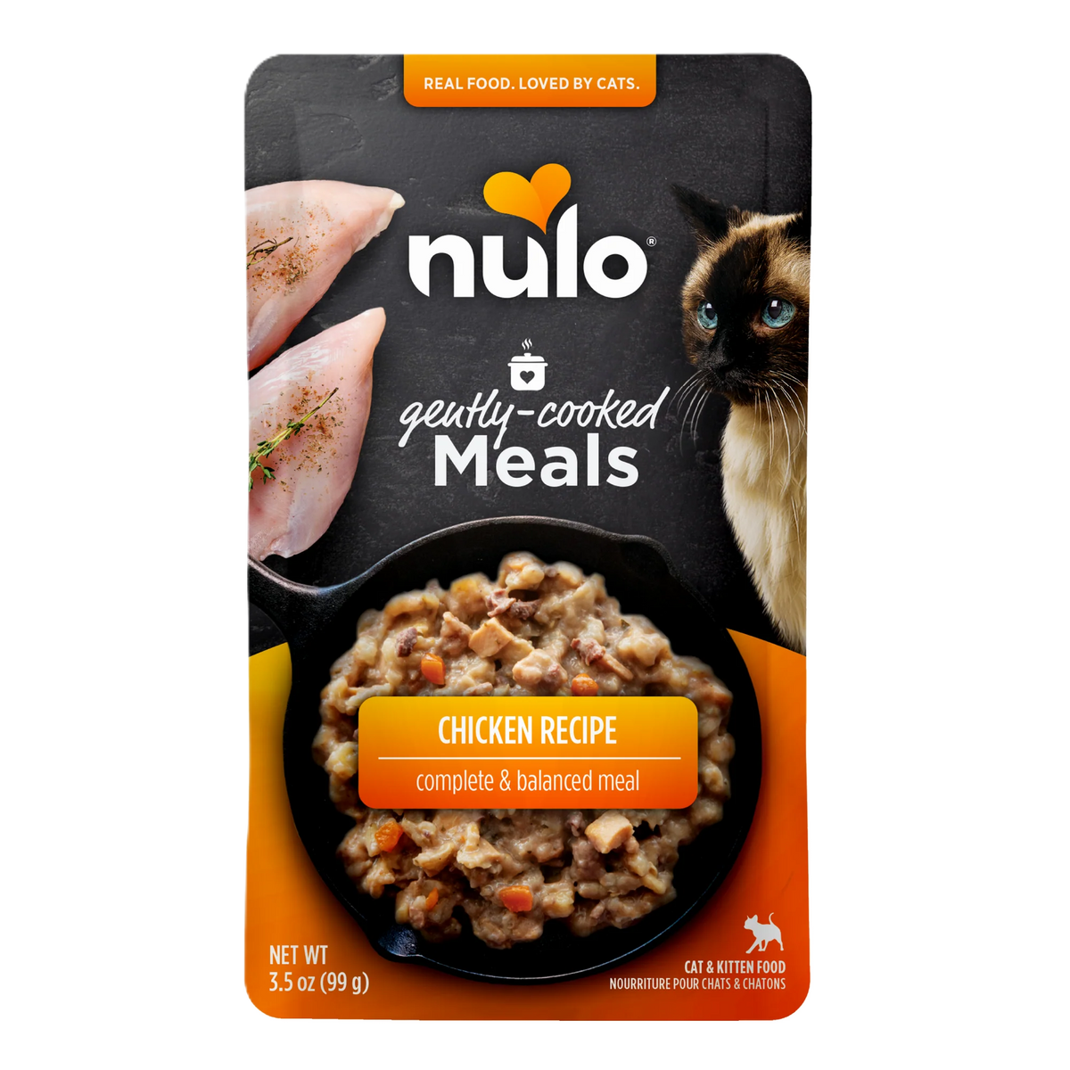 Nulo Gently-Cooked Meals Chicken Recipe, Wet Cat Food, 3.5-oz Case of 24