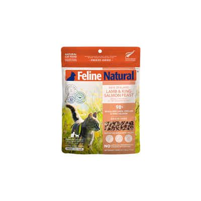 Feline Natural Lamb & King Salmon Feast , Freeze-Dried Raw Cat Food