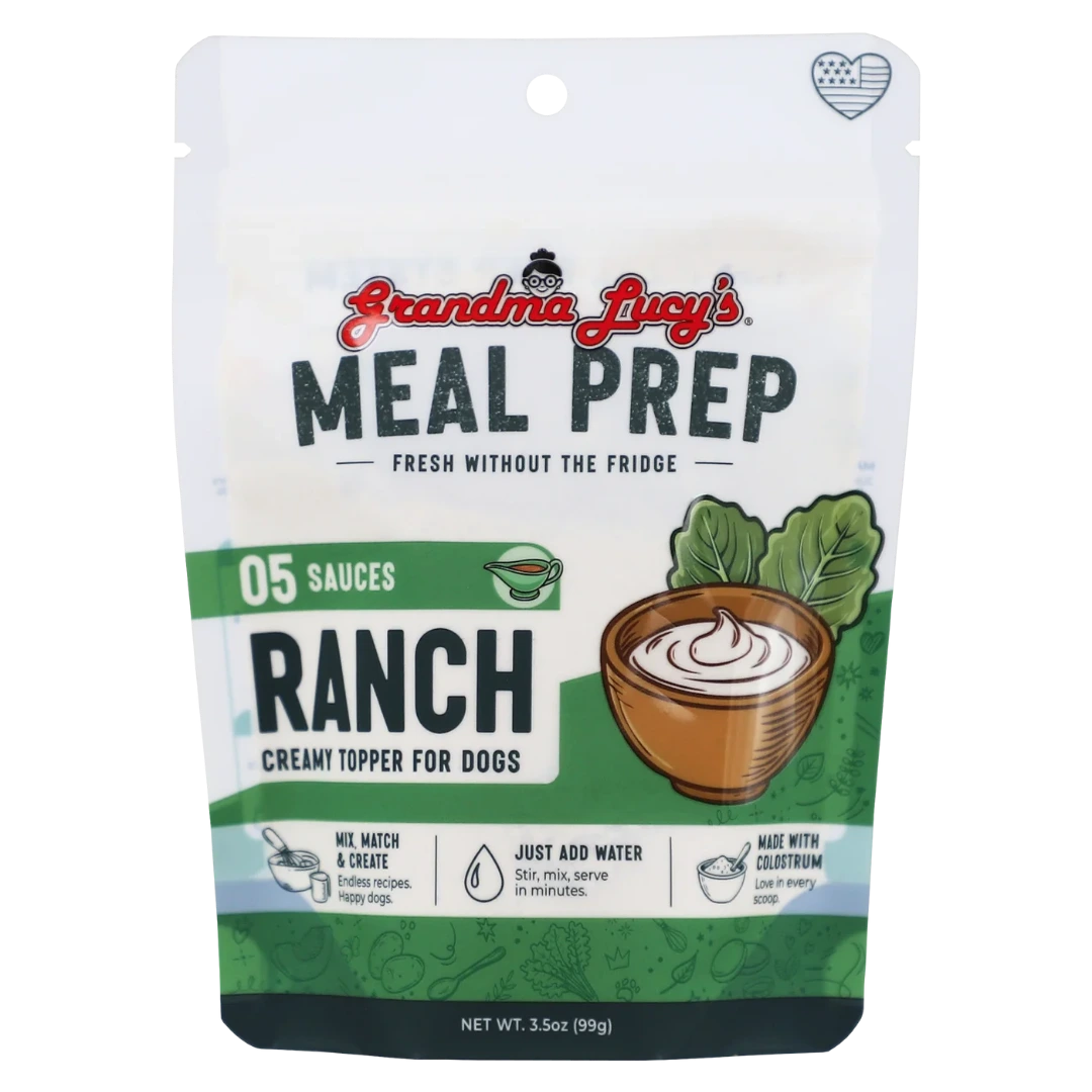Grandma Lucy's Meal Prep Ranch Topper, Dog Food Supplement, 3.5-oz Bag
