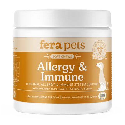 Fera Pets Allergy & Immune Soft Chews For Dogs, Pet Supplement, 30-count