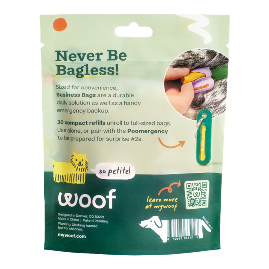 Woof Poomergency, Bag Refills, 30-Count