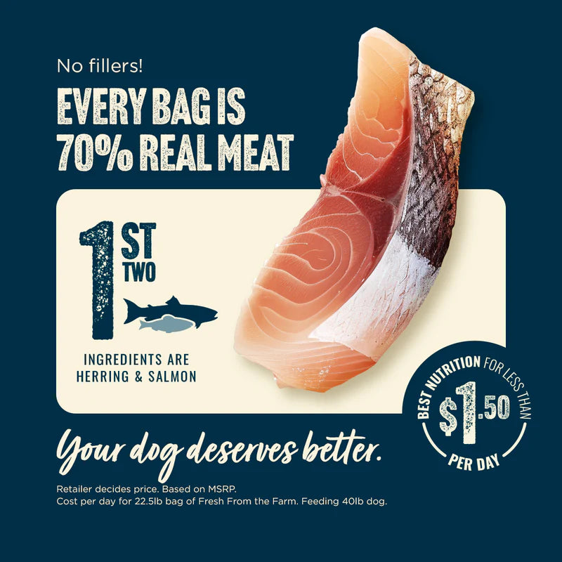 Natural Farm Fresh from the Farm - Fish Recipe, Dry Dog Food