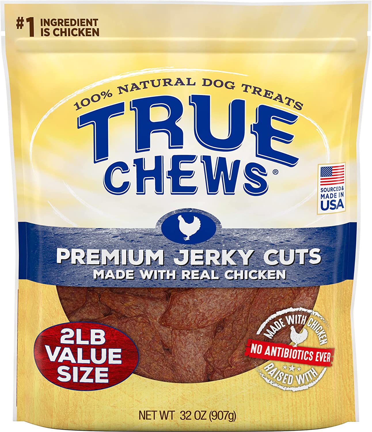 Blue Buffalo True Chews® Premium Chicken Jerky Cuts , Dog Treat