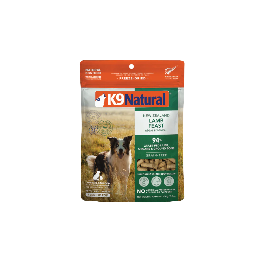 K9 Natural Lamb Feast, Freeze-Dried Dog Food