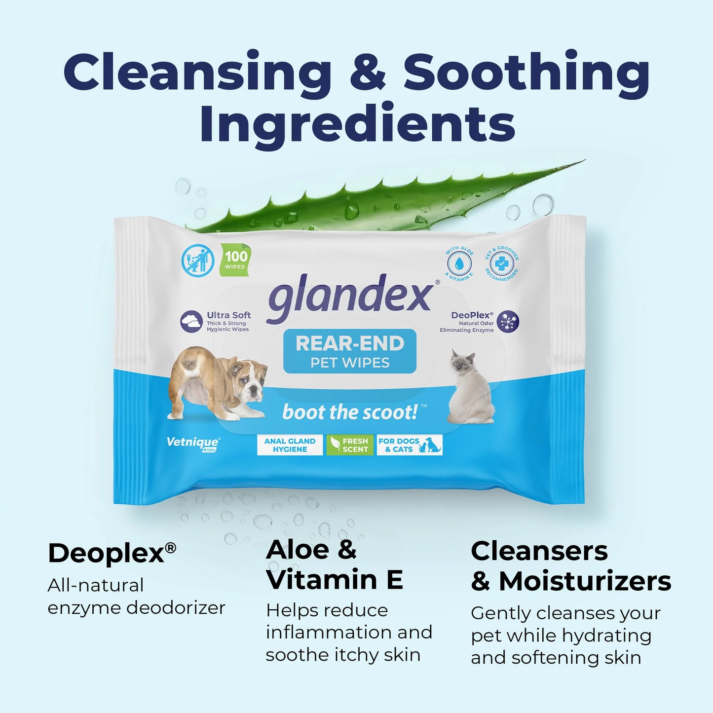 Glandex® Anal Gland Hygienic Pet Wipes