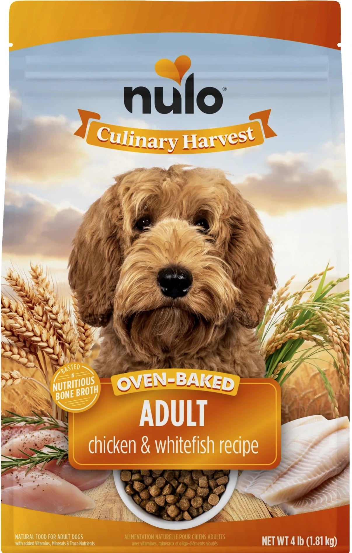 Nulo Culinary Harvest Baked Chicken & Whitefish Recipe for Adult Dogs, Dry Dog Food