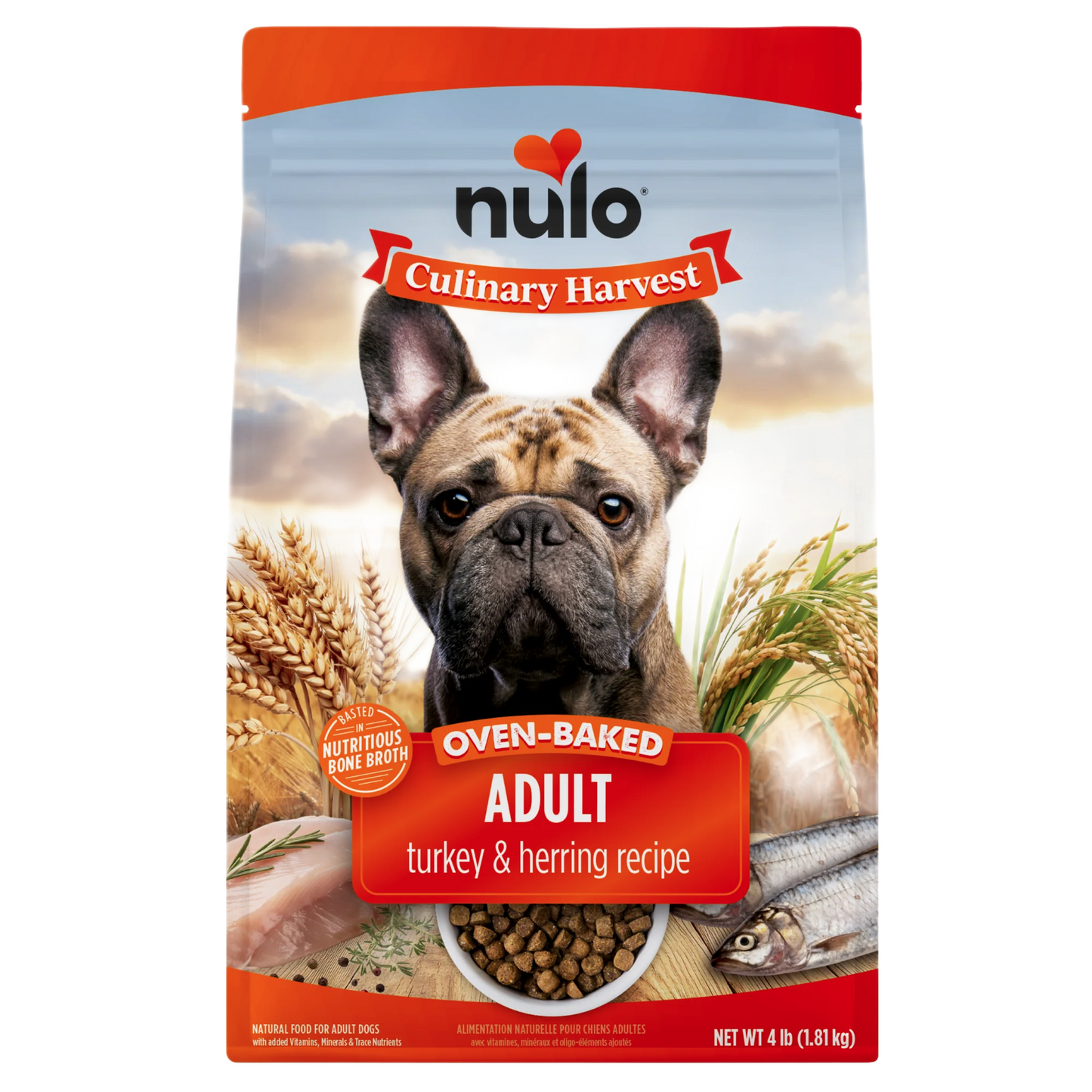 Nulo Culinary Harvest Baked Turkey & Herring Recipe for Adult Dogs, Dry Dog Food