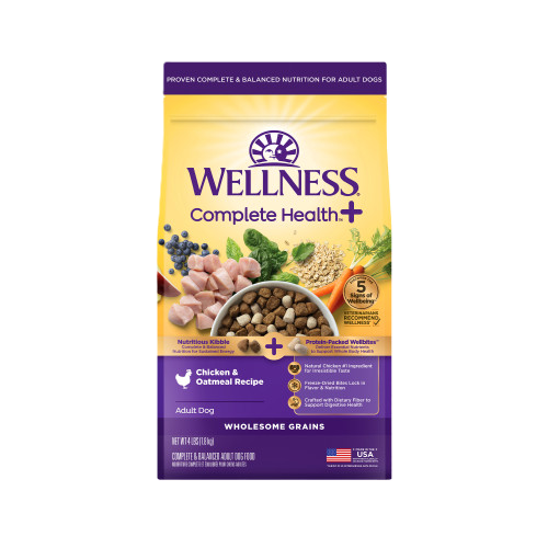 Wellness Complete Health+ Chicken & Oatmeal Recipe, Dry Dog Food