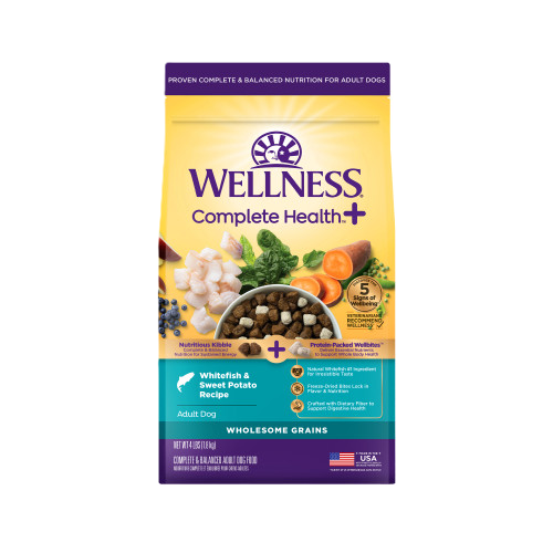 Wellness Complete Health+ Whitefish & Sweet Potato Recipe, Dry Dog Food