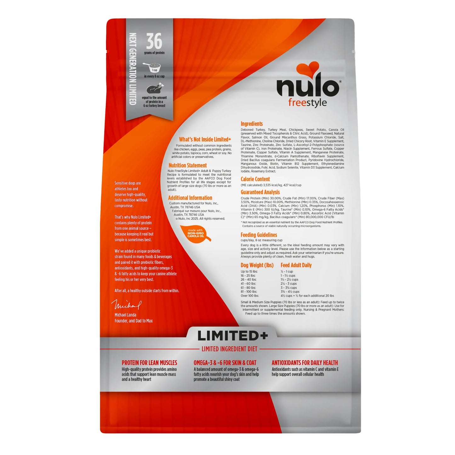 Nulo FreeStyle Limited+ Turkey Recipe, Dry Dog Food