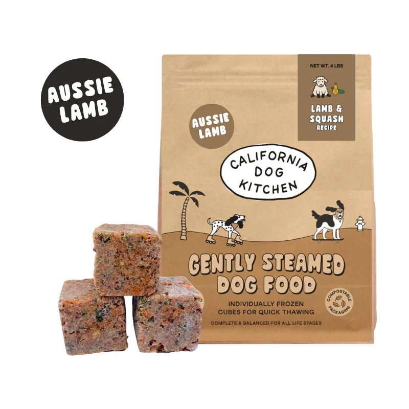 California Dog Kitchen Frozen Gently Cooked Lamb & Squash Recipe Dog Food, 4-lb Bag