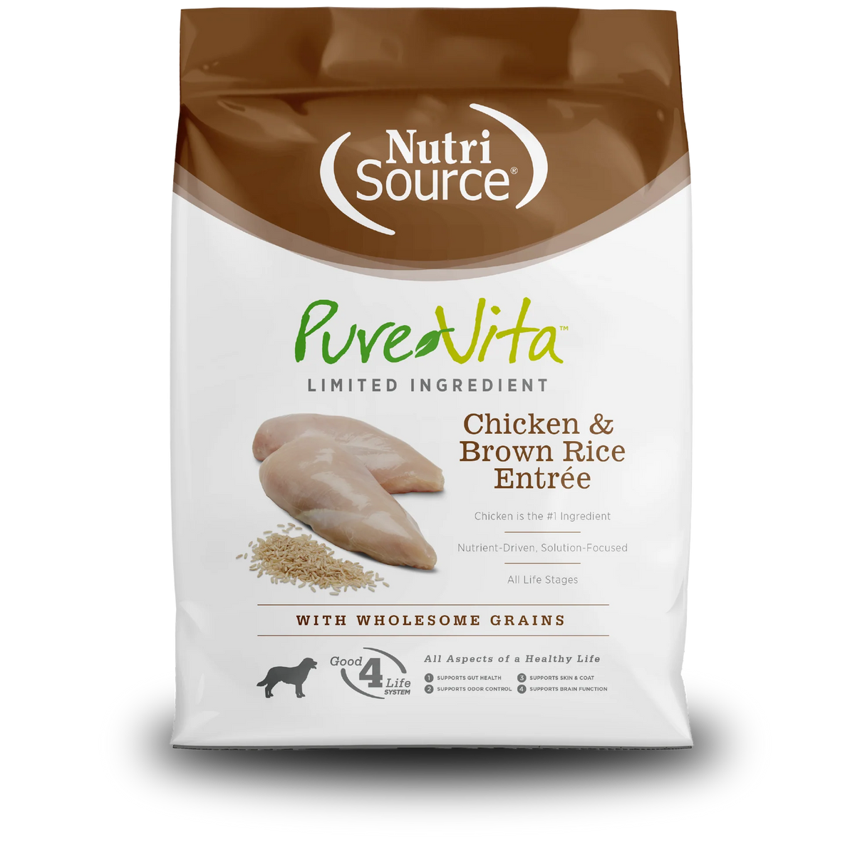 NutriSource® PureVita™ Chicken & Brown Rice Entree, Dry Dog Food