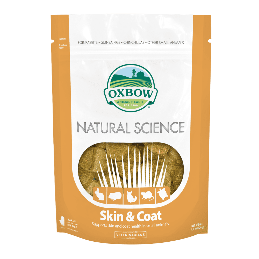Oxbow Natural Science Skin & Coat Support, Small Animal Supplement, 4.2-oz Pouch