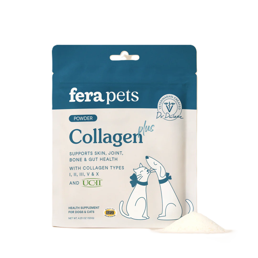 Fera Pets Collagen Plus Topper For Dogs and Cats, Pet Supplement, 4.23-oz